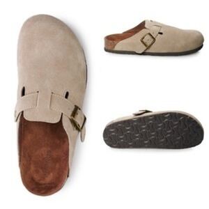 Sonoma Goods For Life Niklaus Men Taupe Suede Clogs Size 11 New In Box